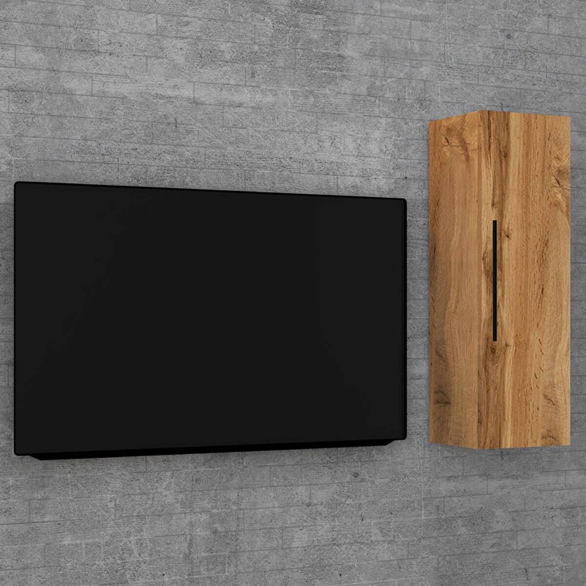 VCM Nástěnná police Arila L, dub medový