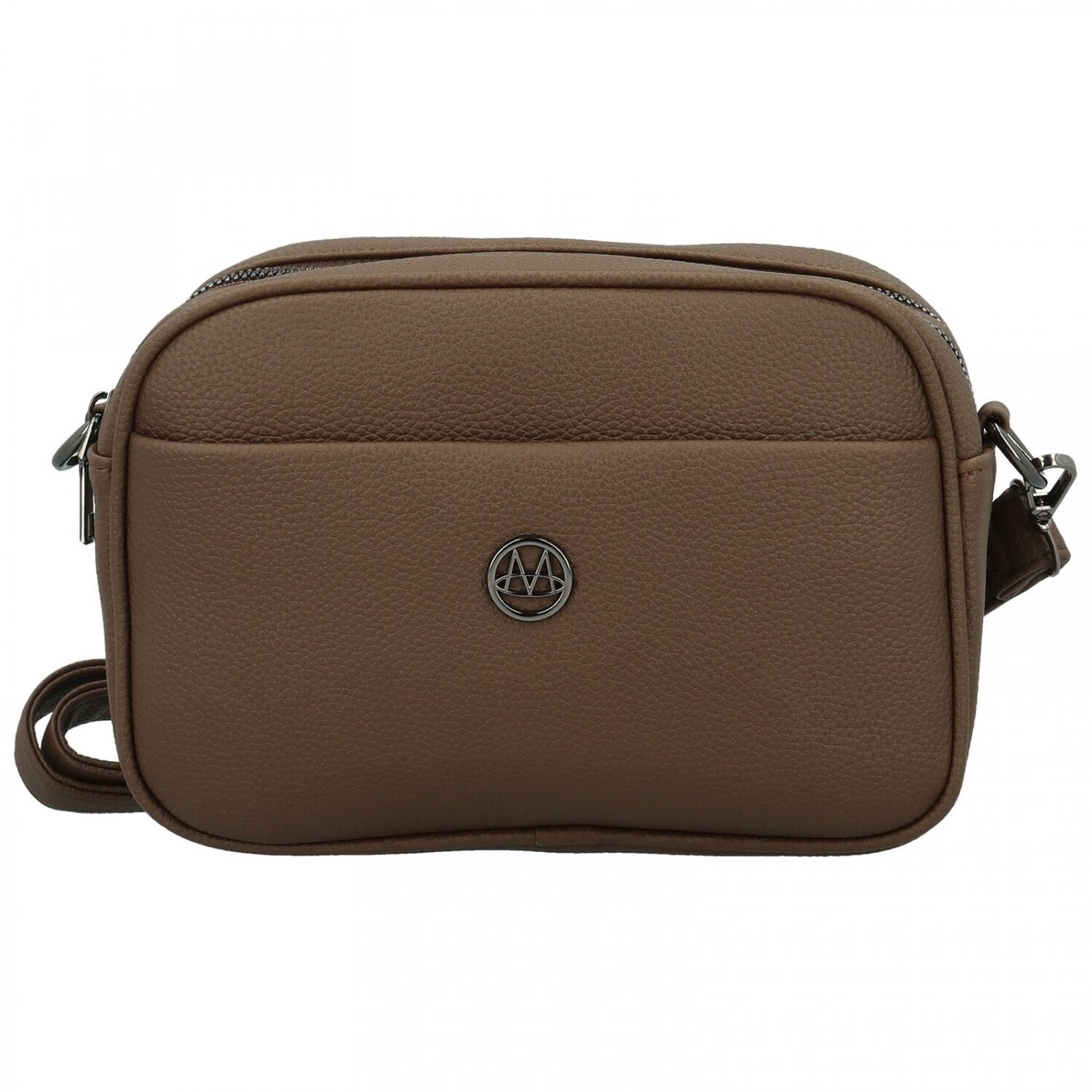 Trendy dámská koženková crossbody kabelka Karlita, coffee