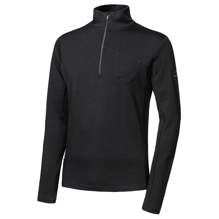 Pánská funkční mikina Sensor Merino Extreme Up zip Velikost: M / Barva: černá