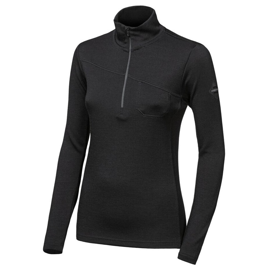 Dámská funkční mikina Sensor Merino Extreme Up zip Velikost: S / Barva: černá