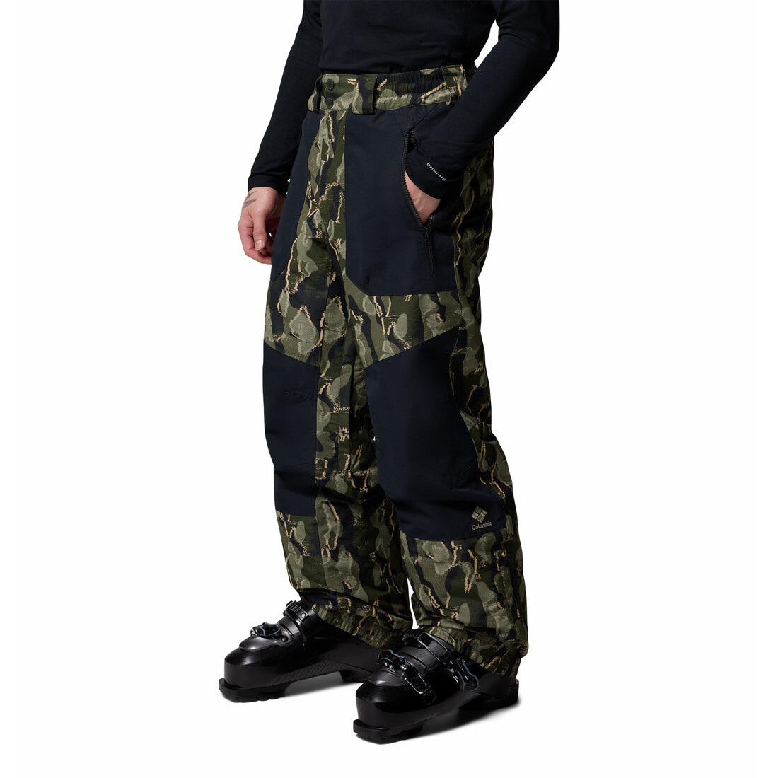 Pánské lyžařské kalhoty Columbia Coreshot™ Printed Pant Velikost: L / Barva: zelená/černá