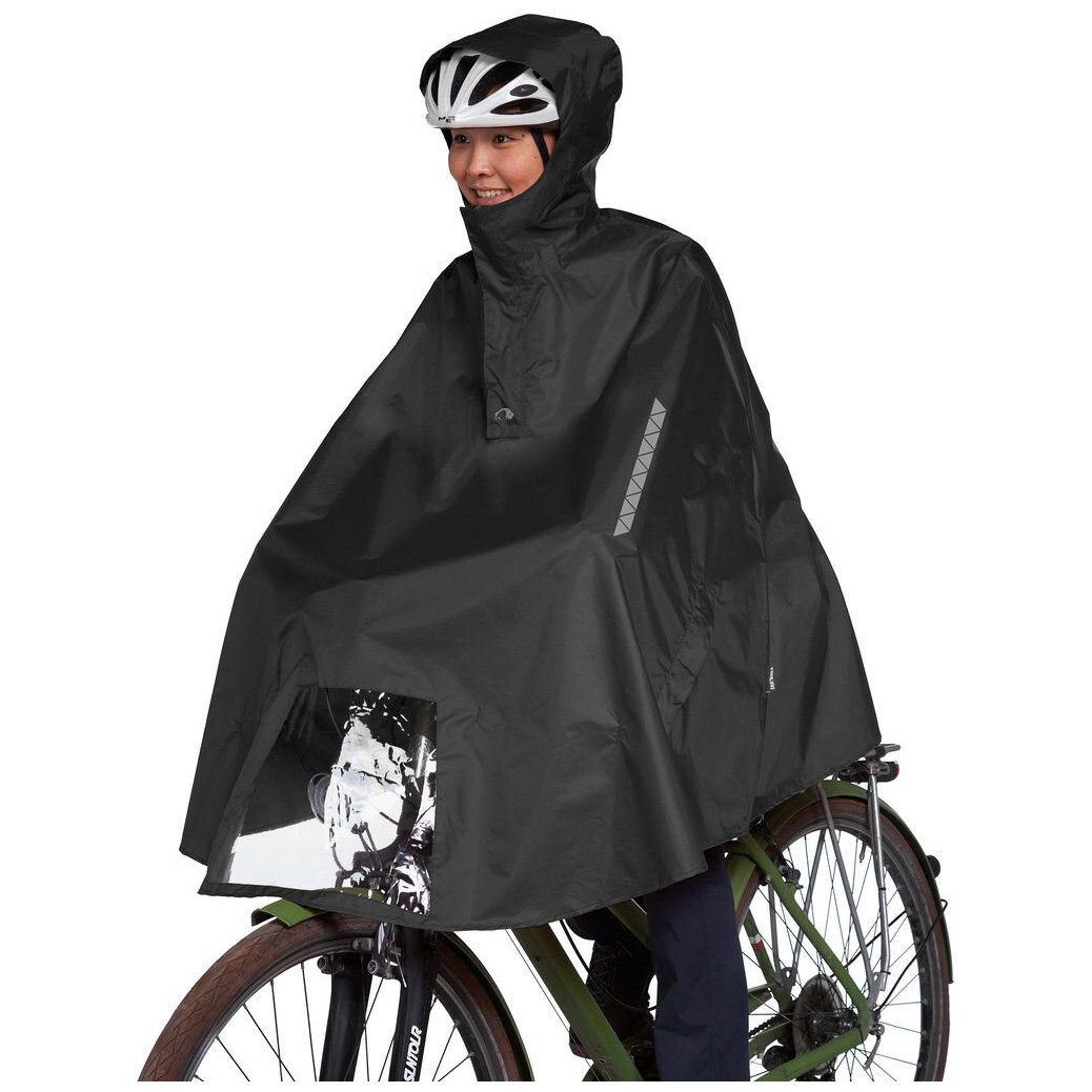 Cyklistické pončo Tatonka Bike Poncho Velikost: L / Barva: černá