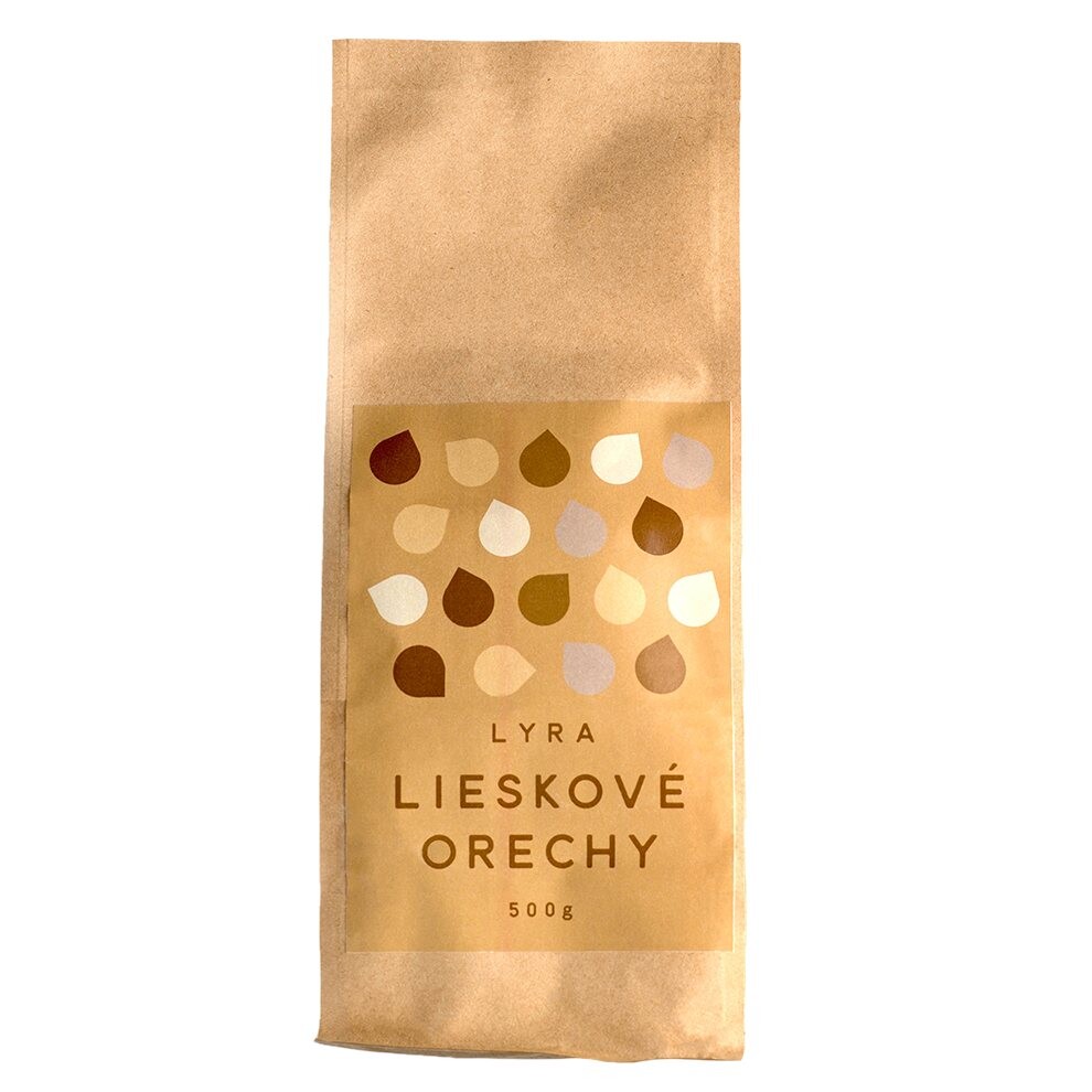 Lískové ořechy 500 g, pražené, LYRA