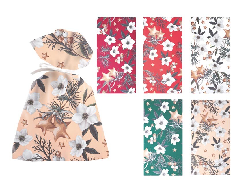 MFP 5800802 Sáček vánoční 20x32cm White christmas