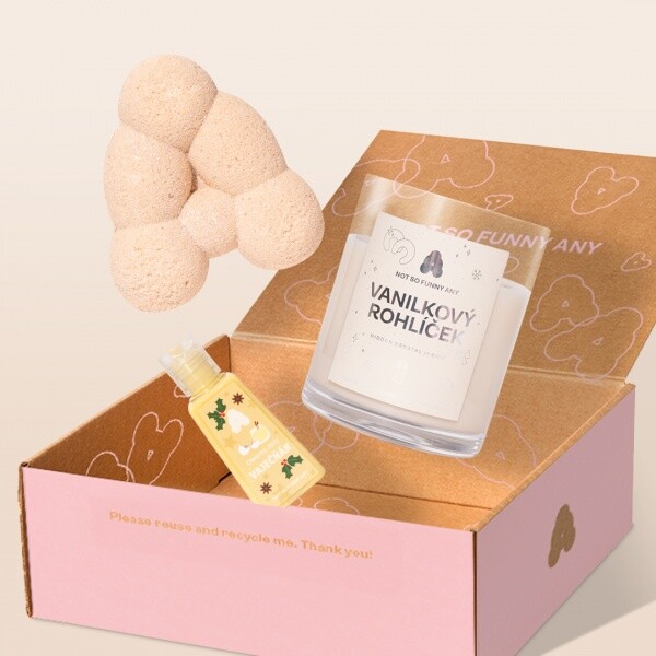 NOT SO FUNNY ANY Gift Box - Vanilkový rohlíček dárková sada 3 ks