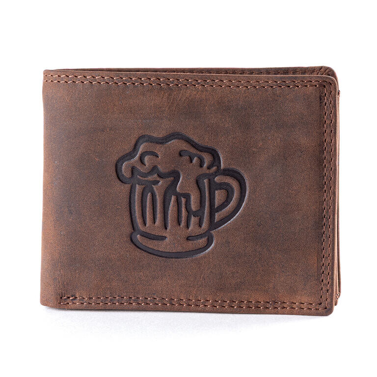 Pánská kožená peněženka PIVO