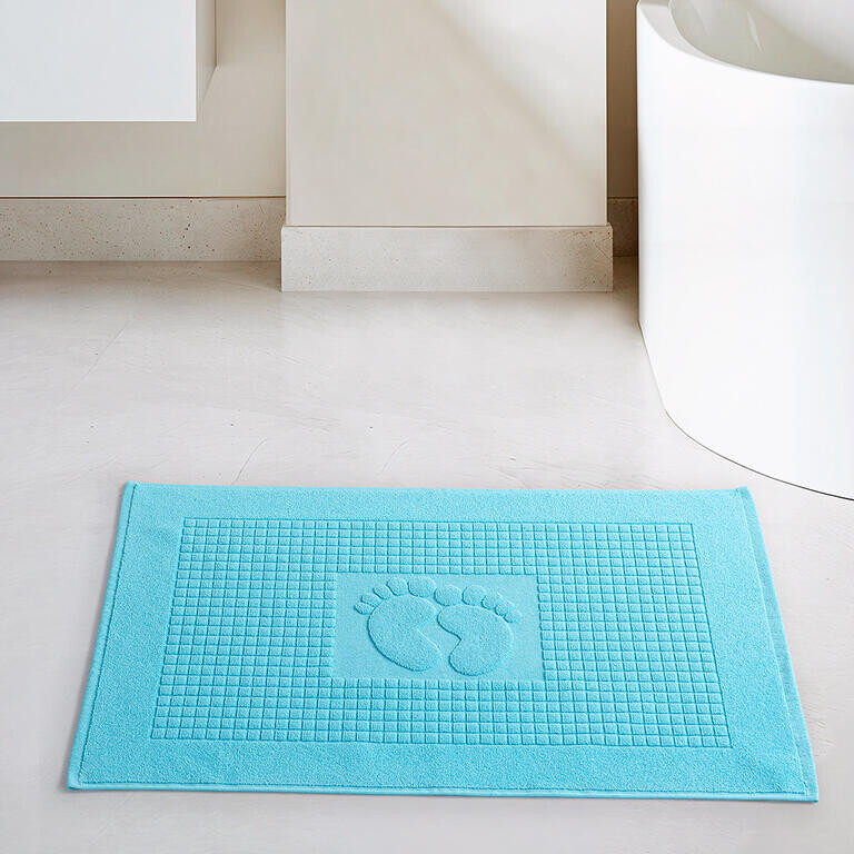 Předložka do koupelny INES tyrkysová 50 x 70 cm