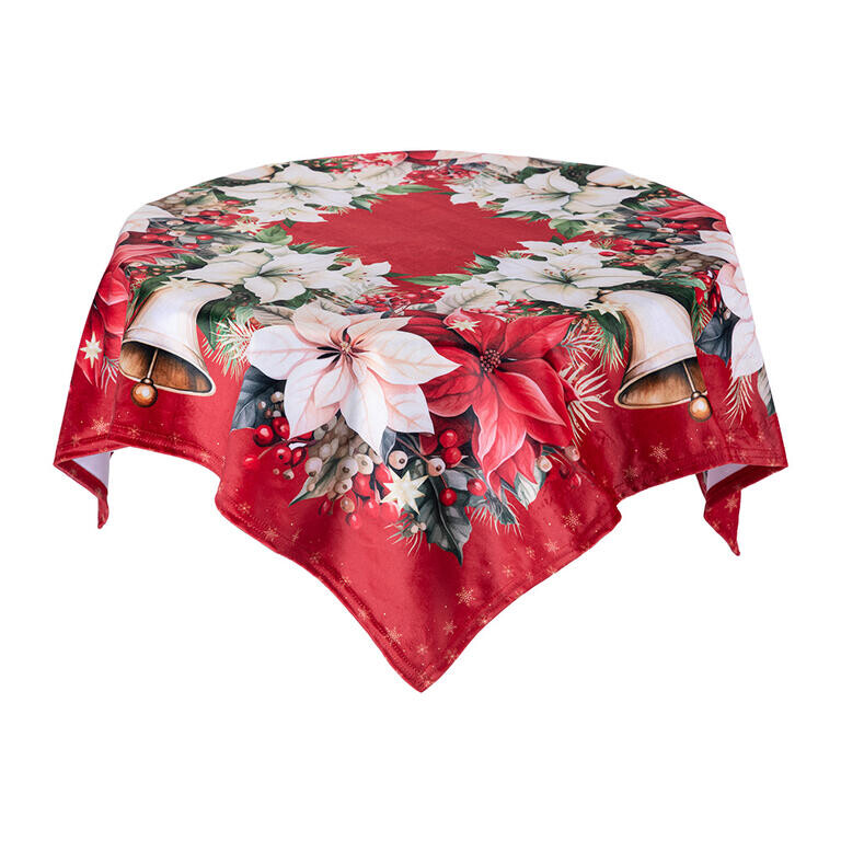 Středový ubrus RED POINSETTIA 85 x 85 cm