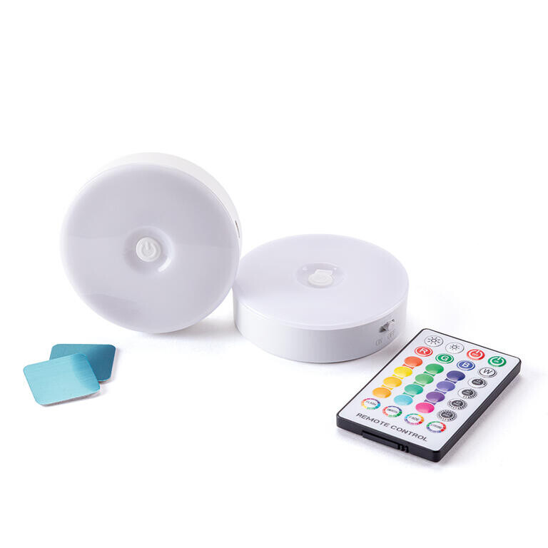 Sada 2 ks LED světel na dálkové ovládání