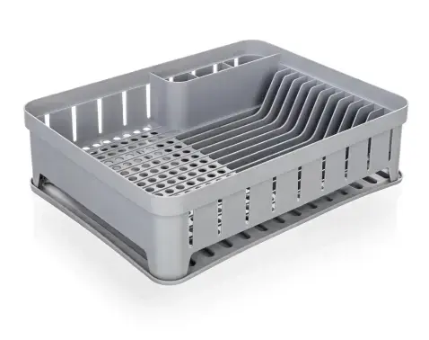 Odkapávač na nádobí myKitchen 40x31 cm, šedý