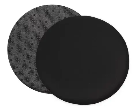 Podsedák na židle antracitový 38 cm, imitace kůže