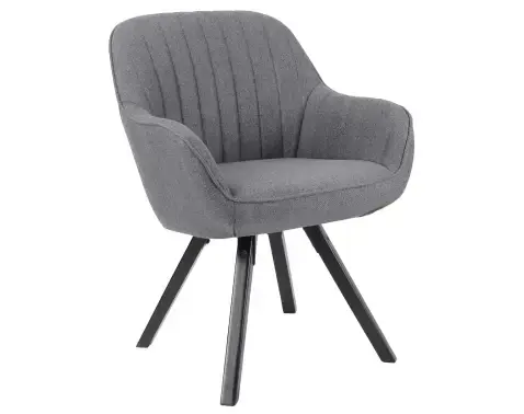 Jídelní židle Chrissy, středně šedá tkanina