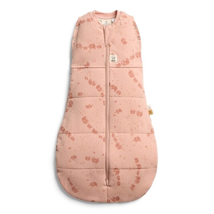ERGOPOUCH Zavinovačka a vak na spaní 2v1 Cocoon Elephant Parade 3-6 m, 6-8 kg, 2,5 tog