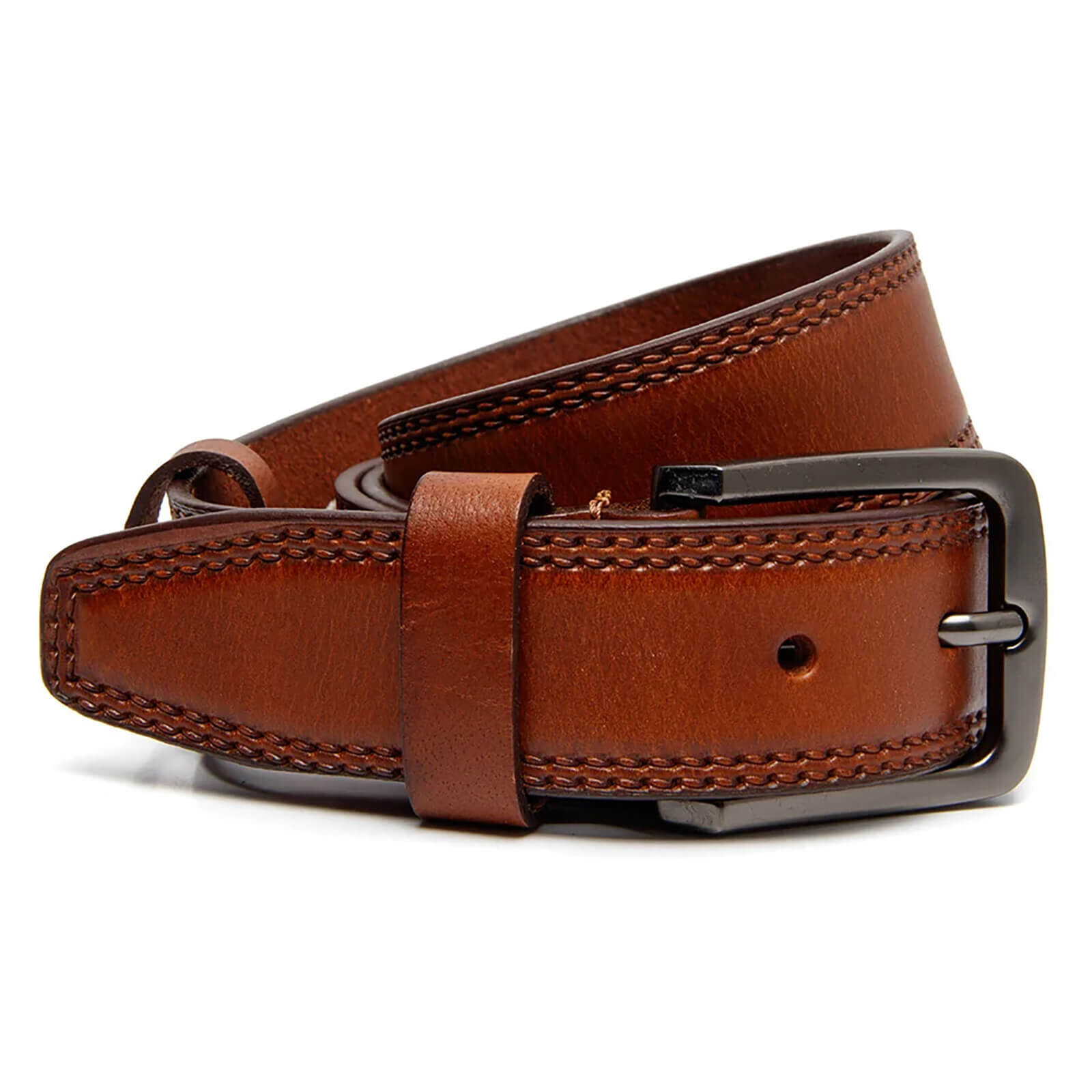 Pánský kožený opasek The Chestrfield Brand Karlo - koňak