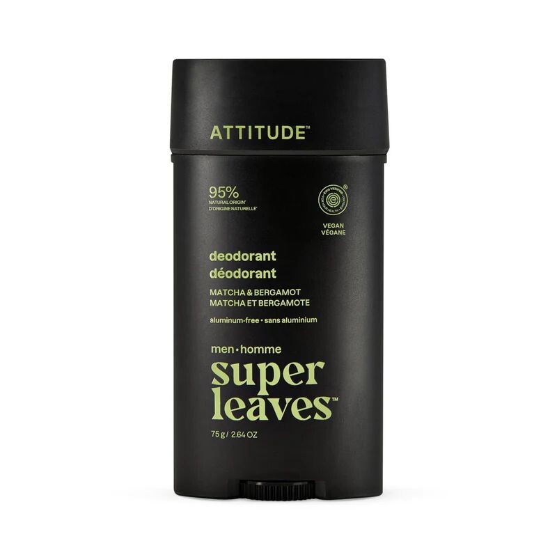 Attitude Super leaves Přírodní pánský deodorant Matcha a Bergamot 75 g