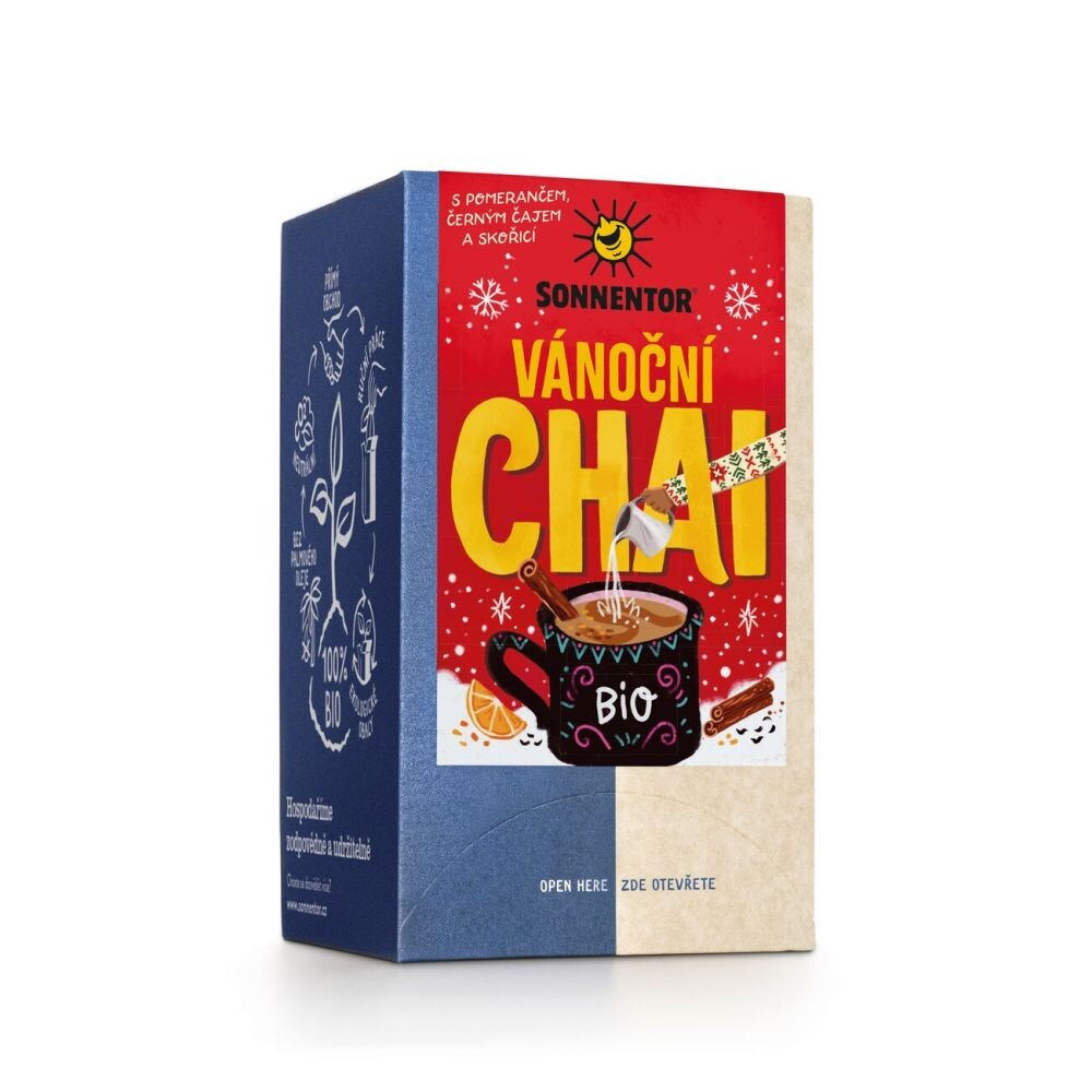 Sonnentor Chai vánoční porcovaný dvoukomorový 32,4 g