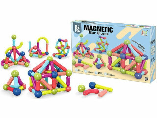 3D magnetické bloky – stavebnice 84 dílků