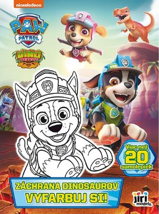 Vyfarbuj si! Labková patrola Záchrana dinosaurov