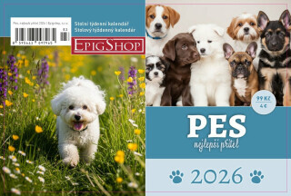 Kalendář 2026 Pes nejlepší přítel - stolní, týdenní