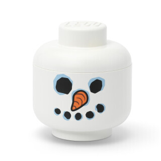 LEGO úložná hlava (velikost S) - sněhulák