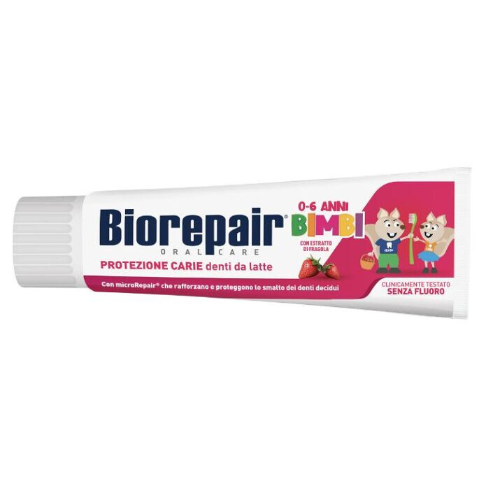 BIOREPAIR Kids Jahoda 0-6 Zubní pasta 50 ml, poškozený obal