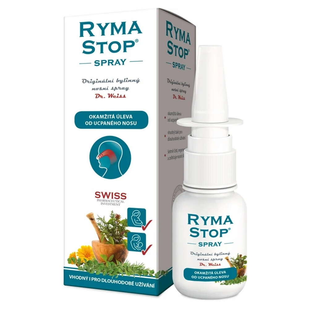 DR. WEISS Rymastop bylinný nosní sprej 30 ml, poškozený obal