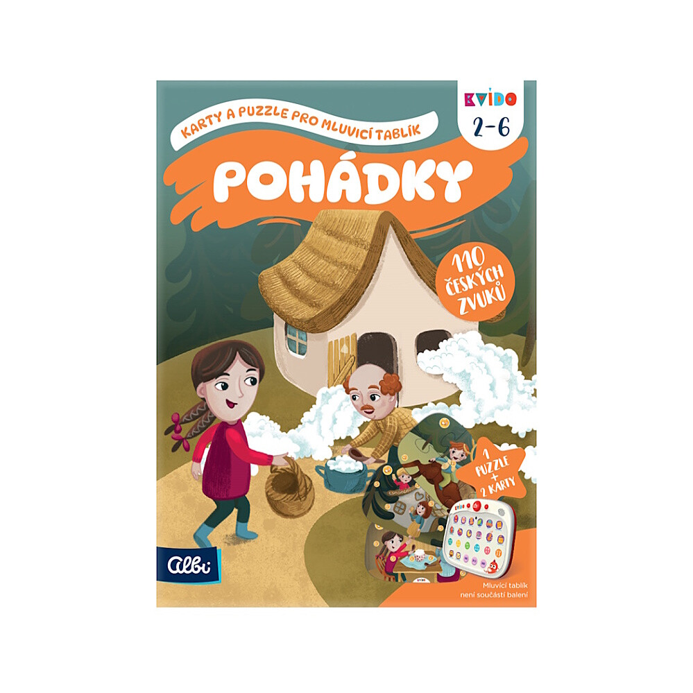 ALBI Kvído pohádky karty a puzzle pro mluvicí tablík