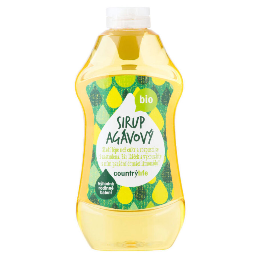 COUNTRYLIFE Agávový sirup BIO 874 ml, poškozený obal