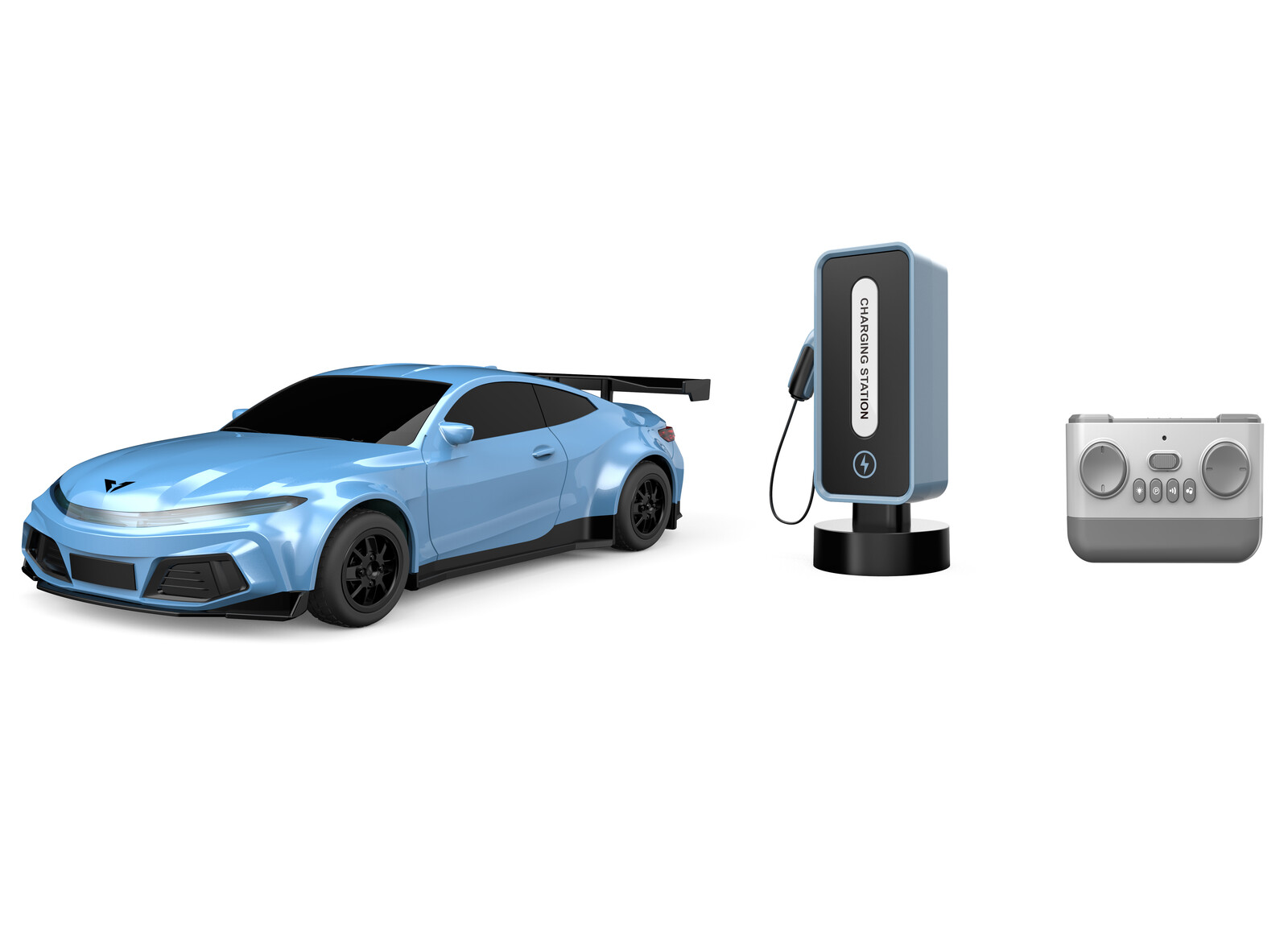 Auto s dobíjecí stanicí RC na dálkové ovládání 27,5 cm