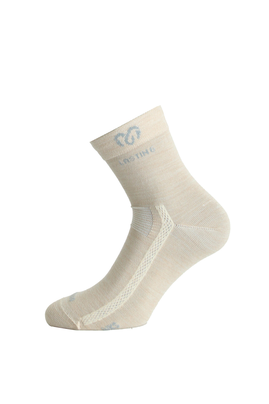 Lasting merino ponožky WKS 700 béžové Velikost: L