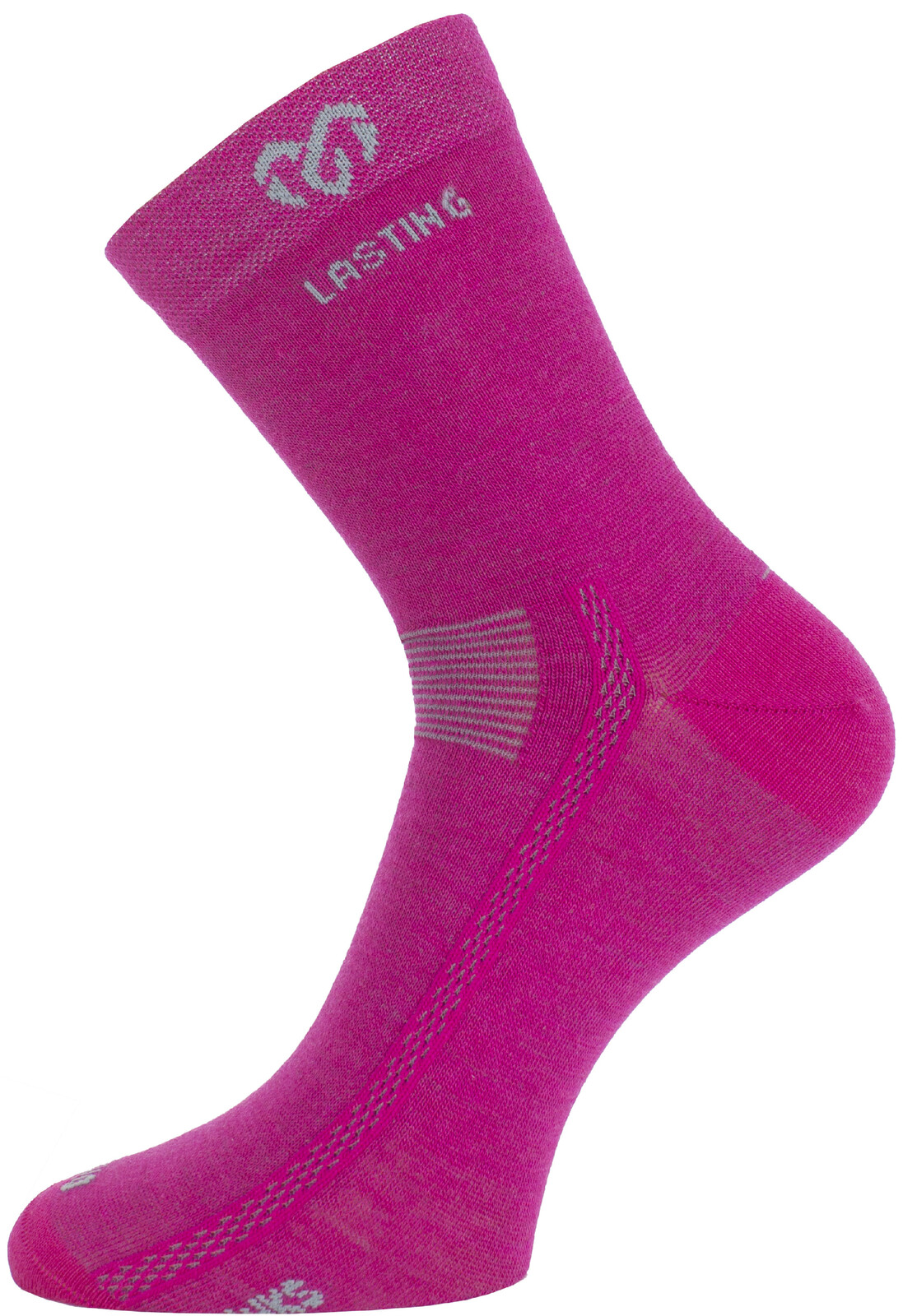 Lasting merino ponožky WKS 408 růžové Velikost: L