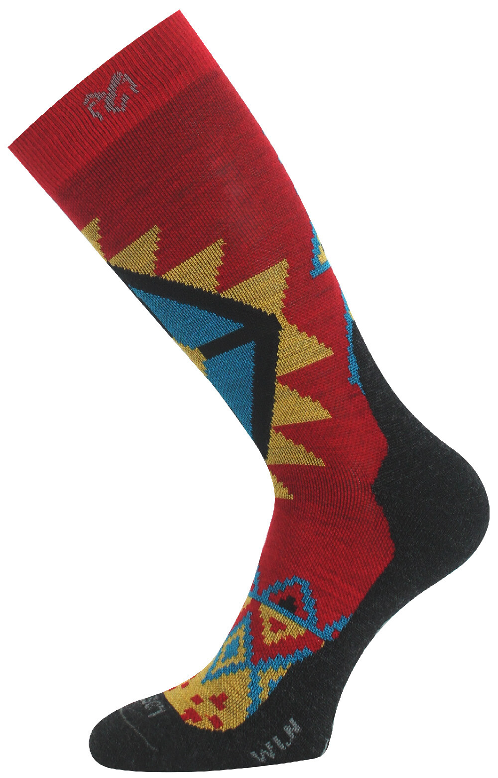 Lasting merino ponožky WLN 306 červené Velikost: L