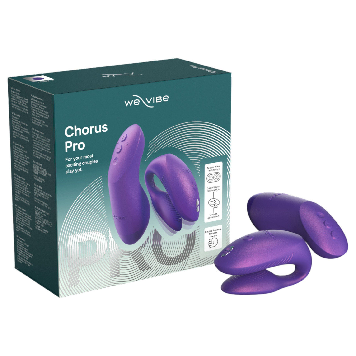 We-Vibe Chorus Pro - chytrý dálkově ovládaný párový vibrátor (fialový)