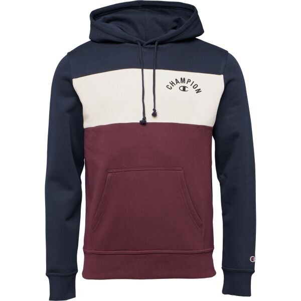Champion HOODED Pánská mikina, vínová, velikost