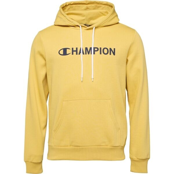 Champion HOODED Pánská mikina, žlutá, velikost