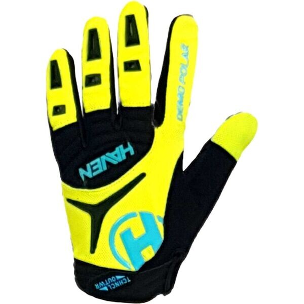 HAVEN DEMO POLAR Zimní rukavice na kolo, žlutá, velikost