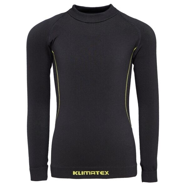 Klimatex CHIKO SEAMLES Dětské bezešvé termo triko, černá, velikost 128-134