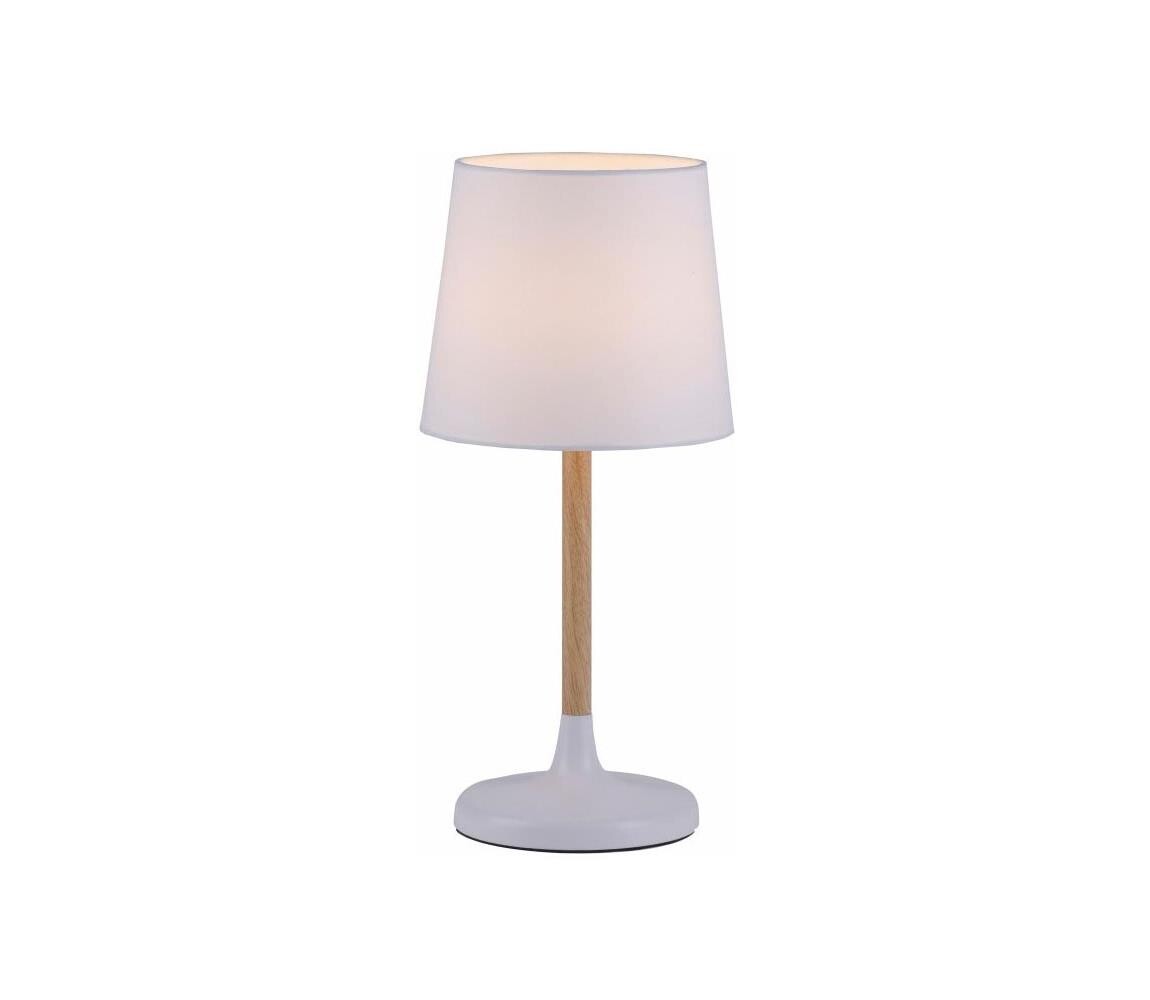 Leuchten Direkt 14423-16 - Stolní lampa NIMA 1xE14/40W/230V bílá 14423-16