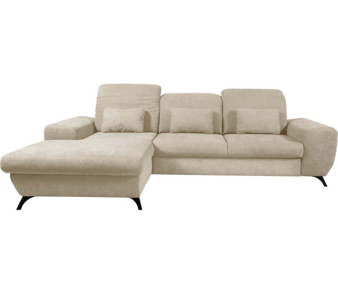 Rozk. rohová čalouněná sedací souprava s úložným prostorem do L ALTA levá béžová 8590828022596