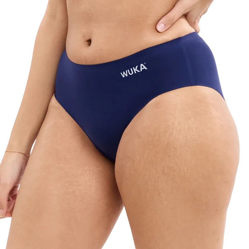 Dívčí menstruační kalhotky Wuka Stretch Seamless Super Heavy bezešvé modré (WSSSH) 8-12 let