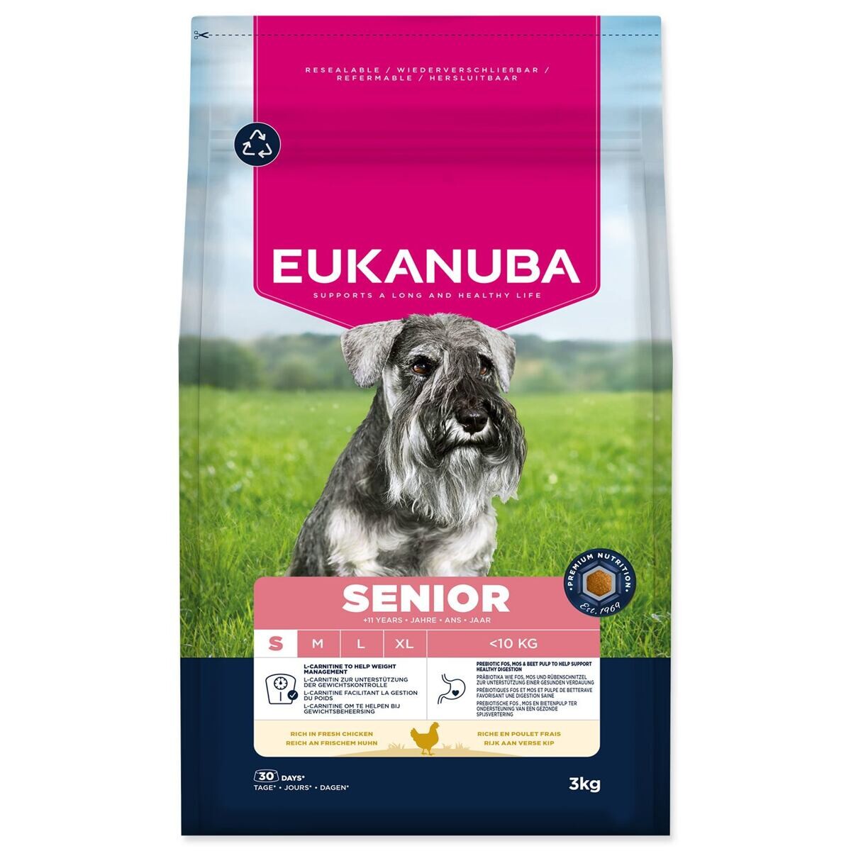 Eukanuba Premium Nutrition Senior Small Breed Chicken - 3 kg