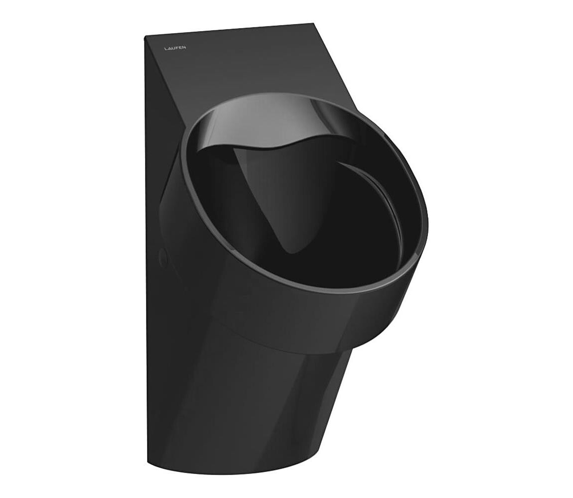 LAUFEN H8402857160001 -Pisoár VAL zadní přívod, zadní odpad keramika/matná černá H8402857160001