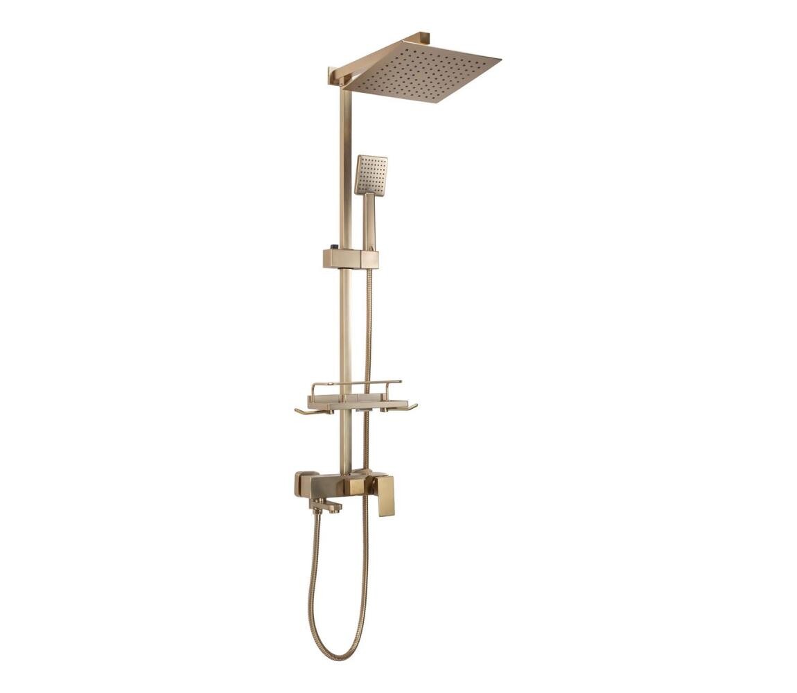 REA-P7050 - Sprchová sada s baterií JACK broušená zlatá REA-P7050