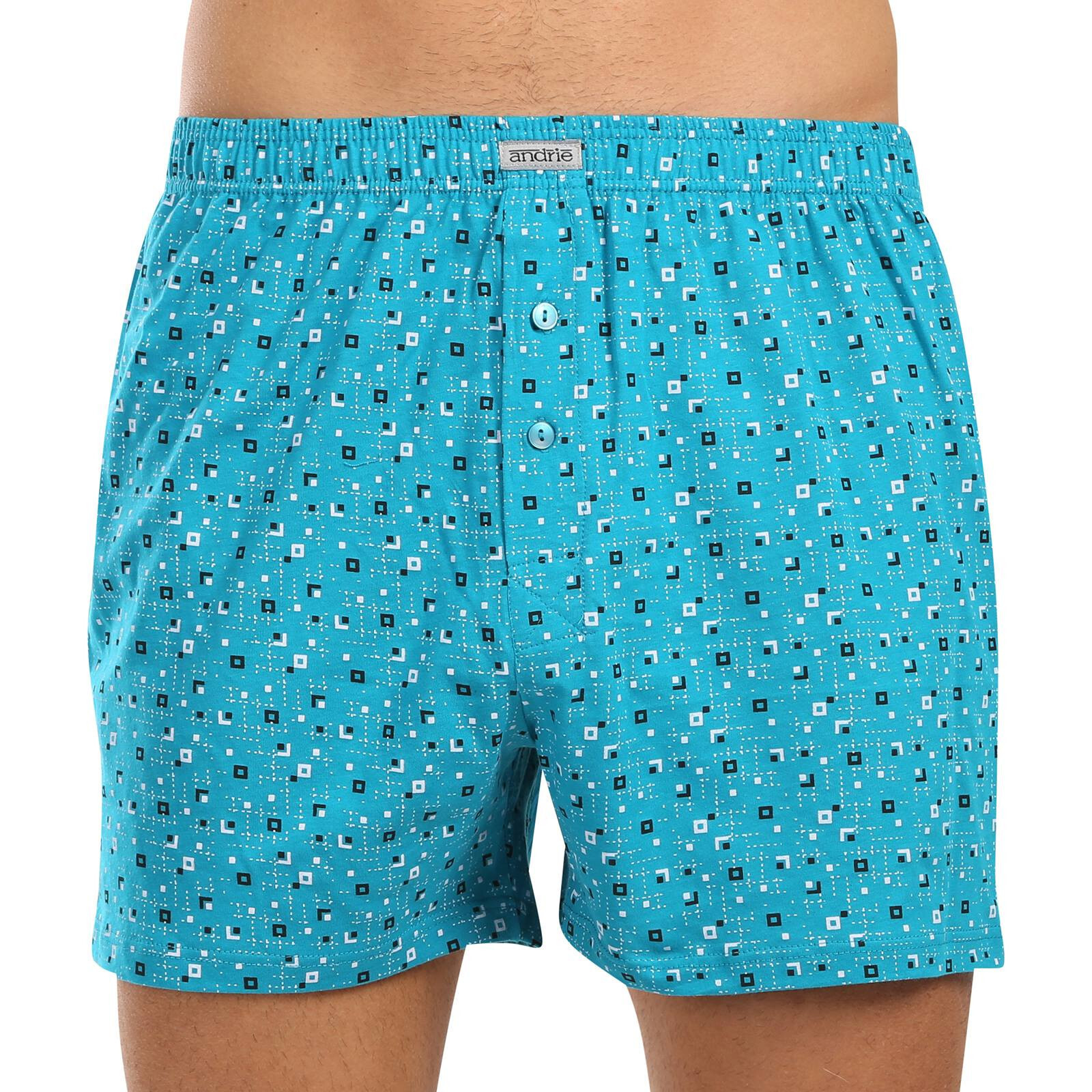 Pánské trenky Andrie modré (PS 5818-blue) 3XL, trenýrky