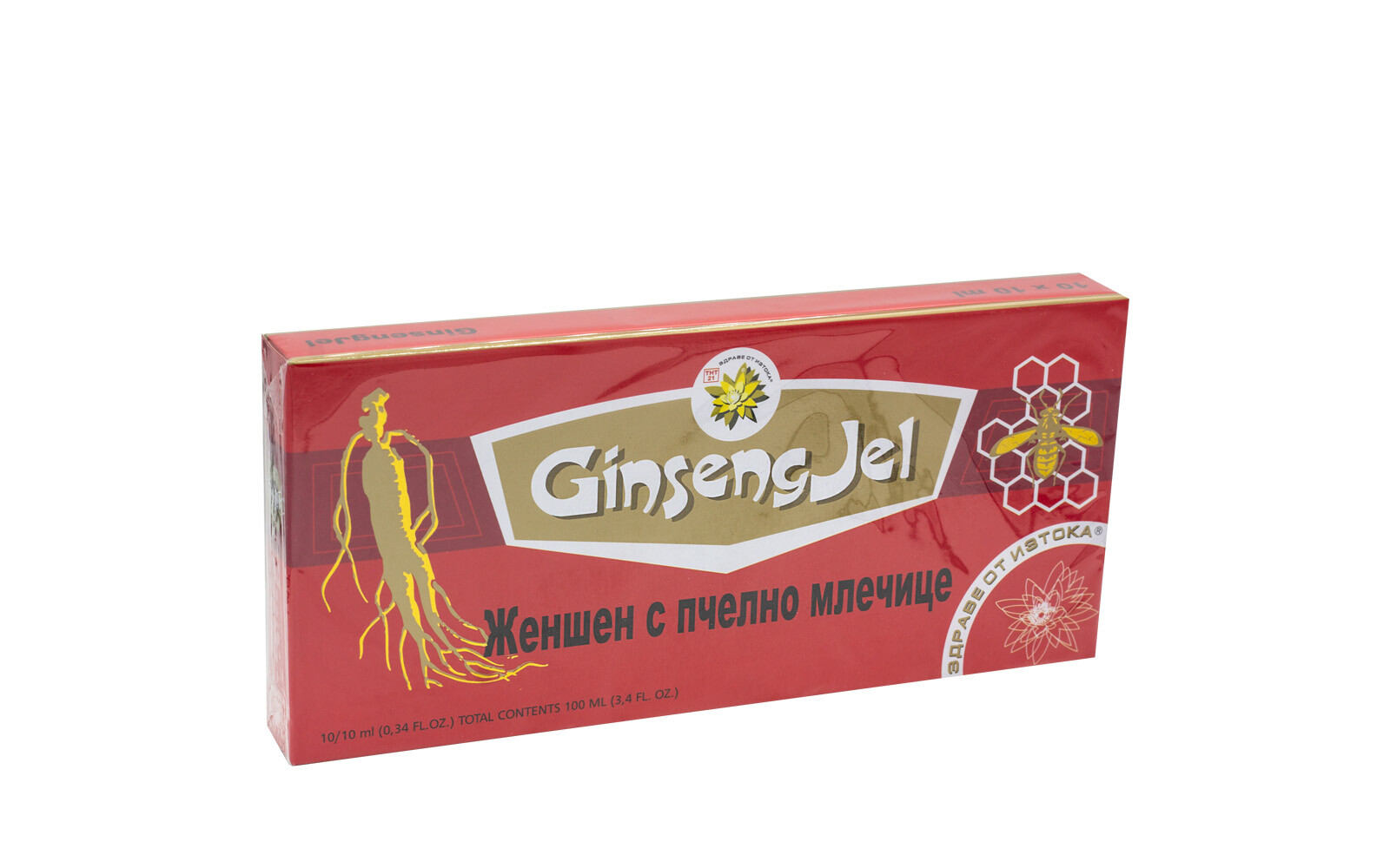 Ženšenový extrakt s mateří kašičkou, 10 ampulí