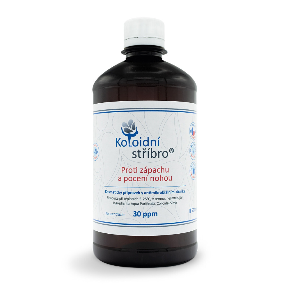 Proti zápachu a pocení nohou - Náhradní balení 500 ml/30 ppm- plast