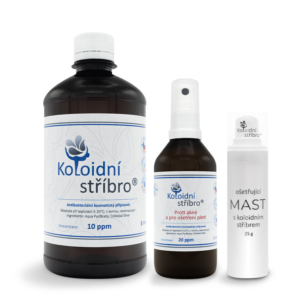 Sada proti akné + MAST s koloidním stříbrem 25 g