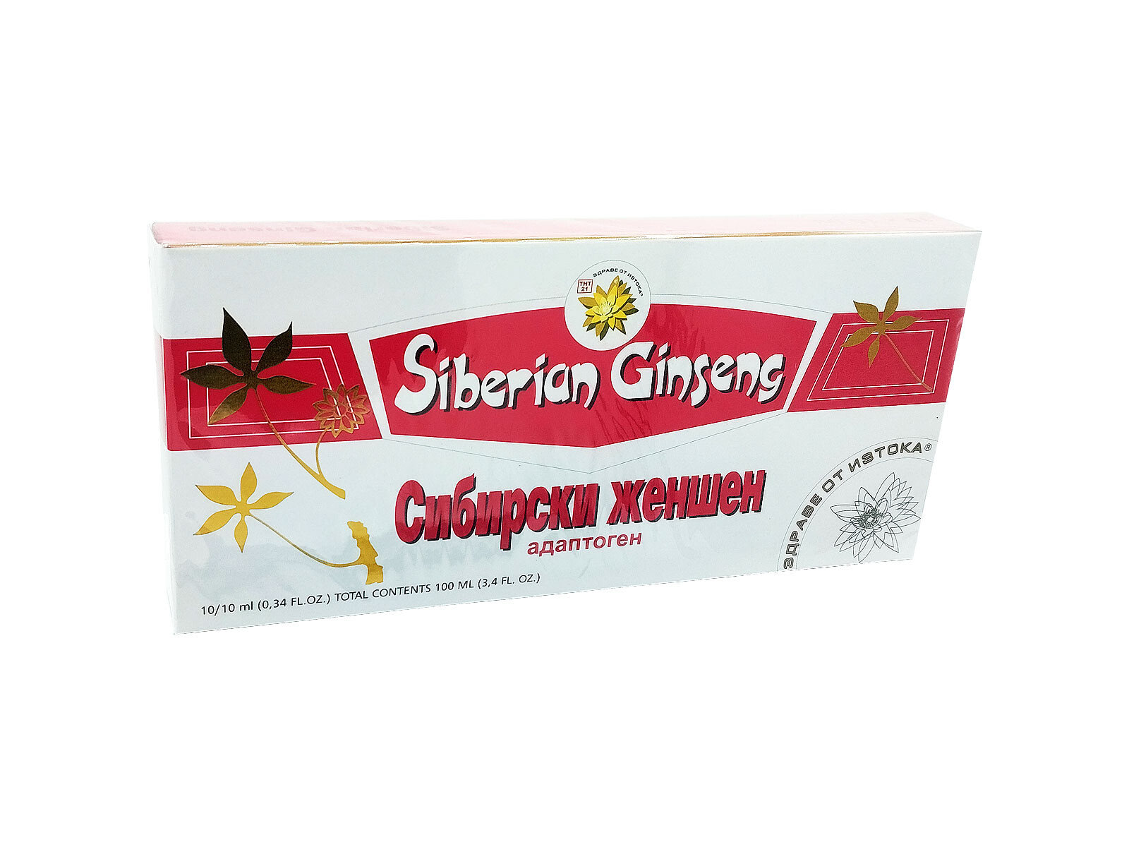 Ženšen sibiřský extrakt, 10 ampulí