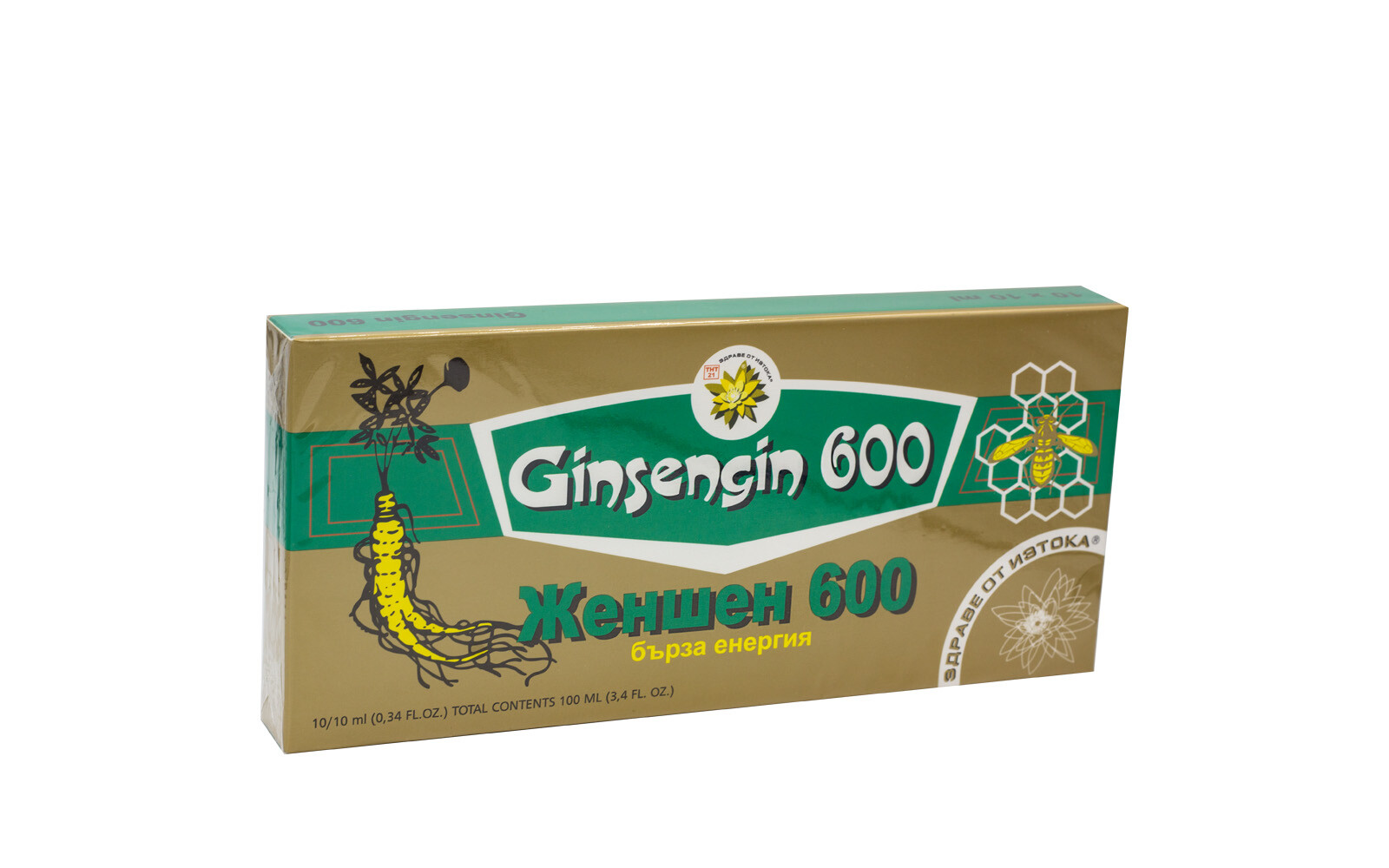 Ženšenový extrakt, 10 ampulí