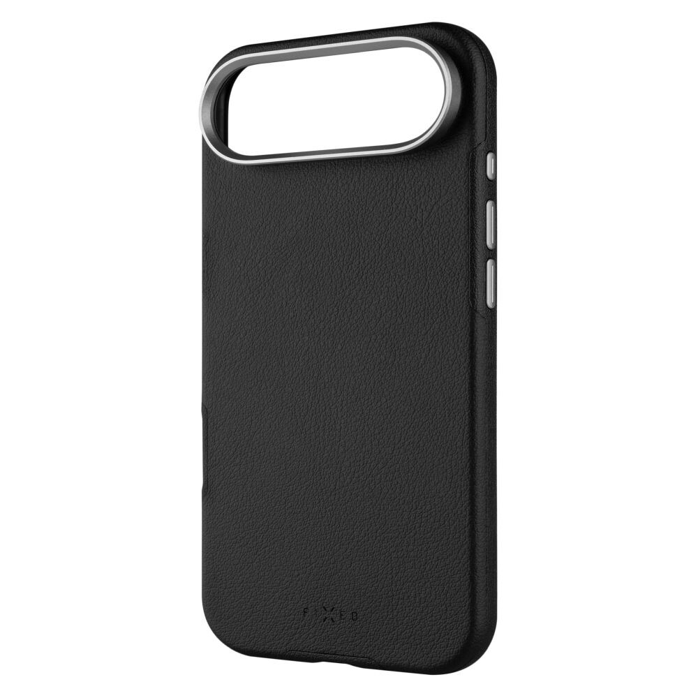 Kryt FIXED MagLeather pro Apple iPhone Air, z veganské kůže s podporou MagSafe, černý